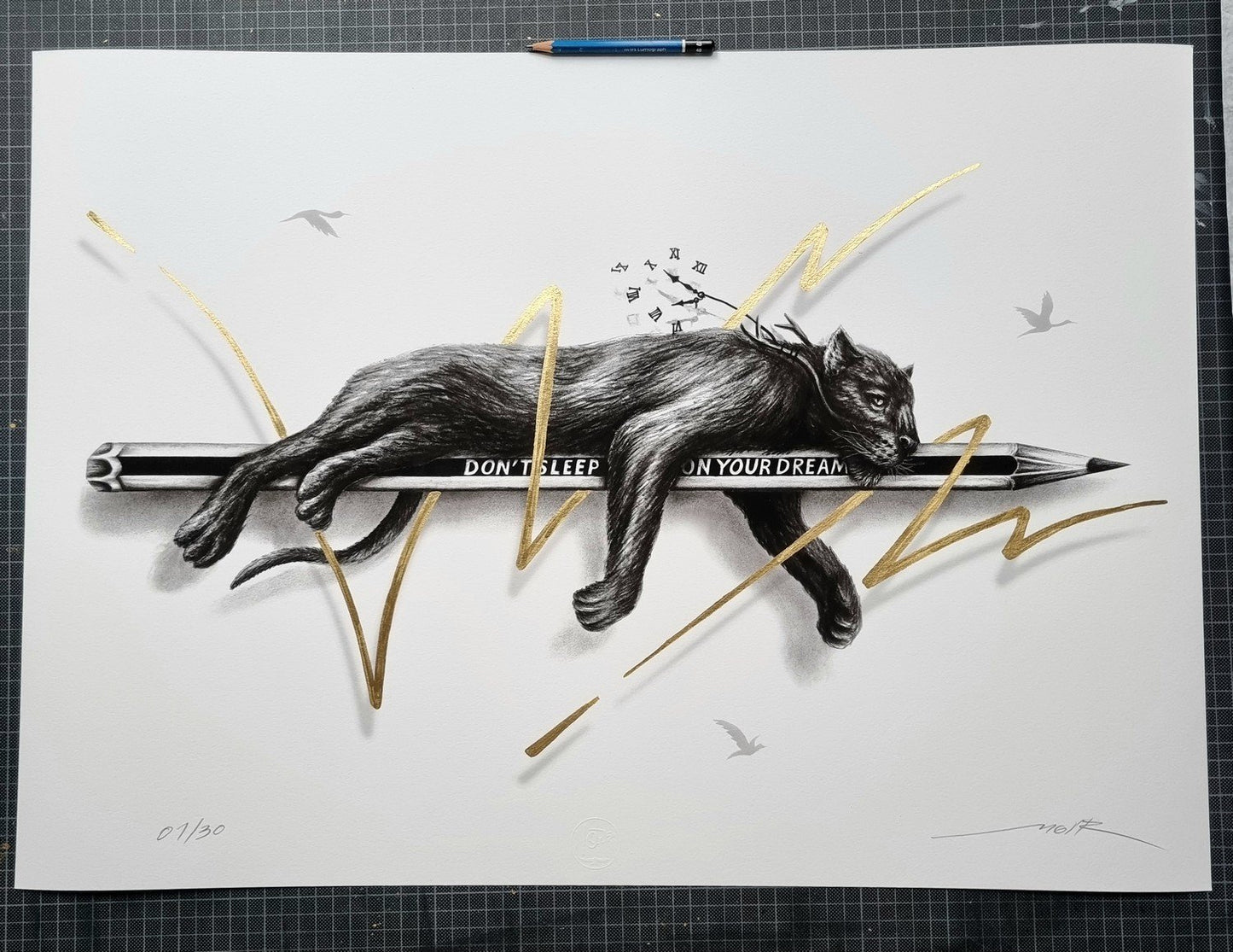 "Don't sleep on your dream 2" - ed. of 30 - 70x50cm