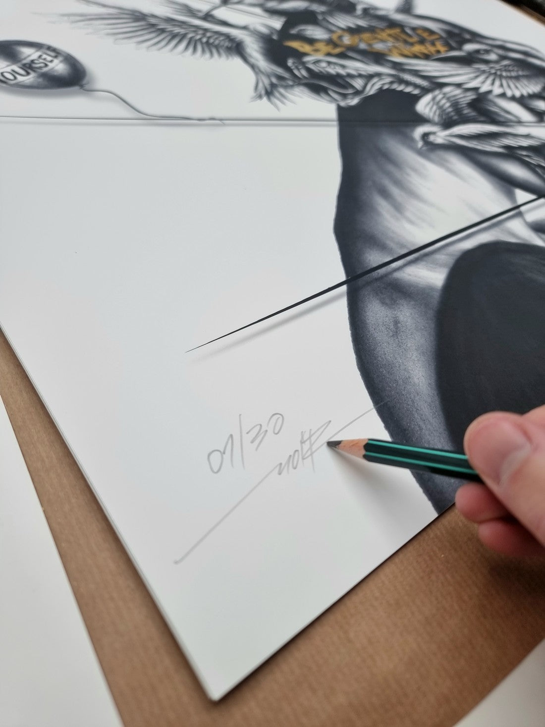 "Be gentle with yourself" - ed. of 30 - 50x40cm