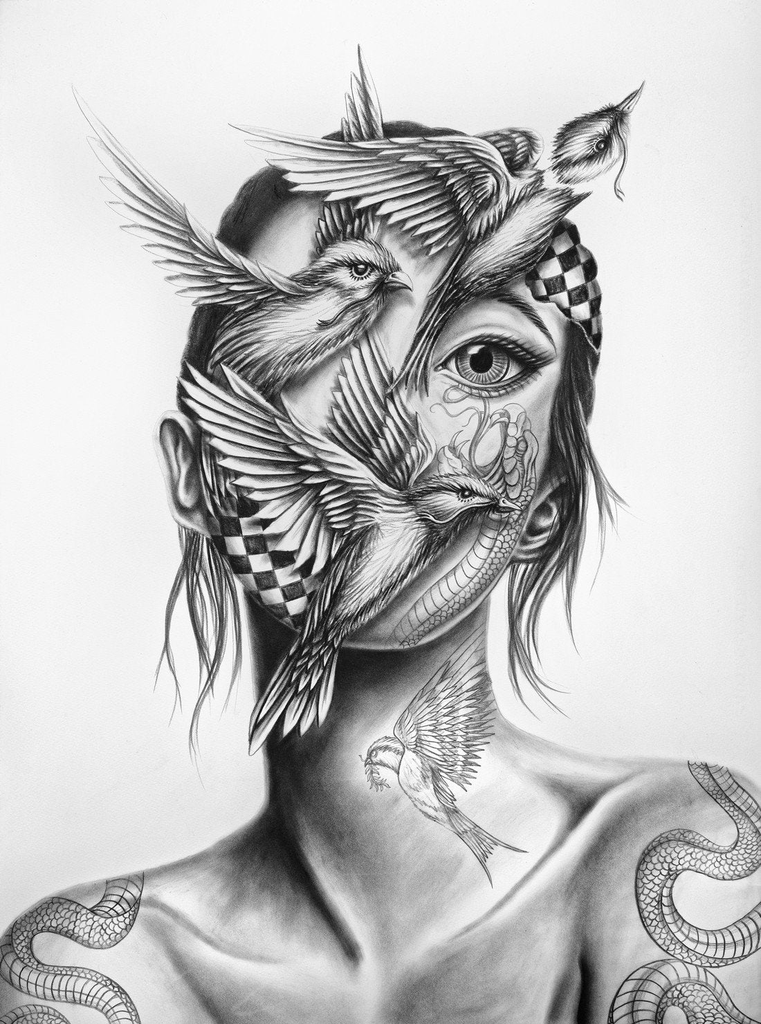 "L'envolée sauvage" - ed. of 20 - 50x40cm