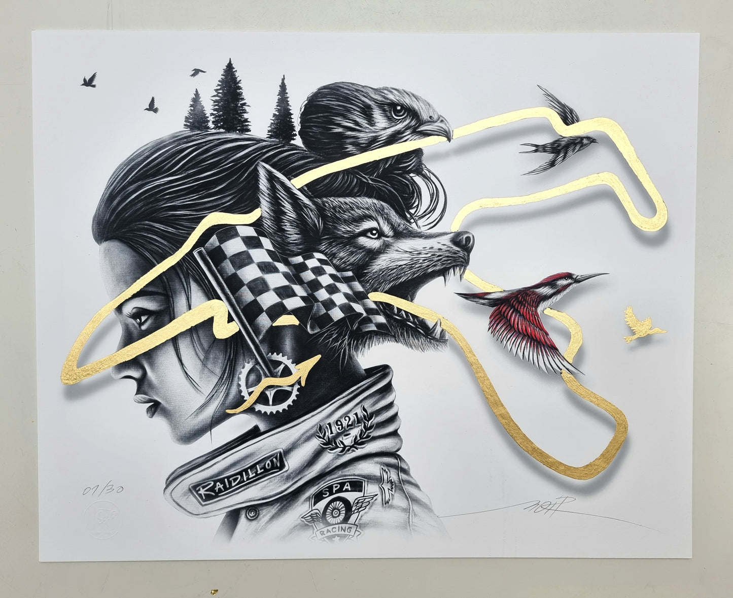 THE EYE OF THE RAIDILLON — Fine Art 50×40 cm | Édition Collector