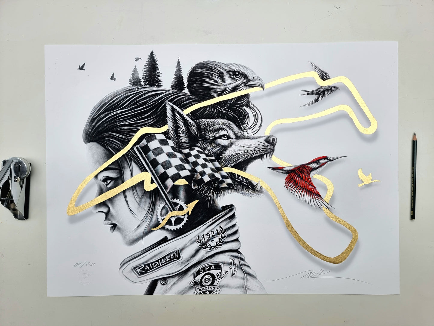 THE EYE OF THE RAIDILLON — Fine Art 70×50 cm | Édition Collector
