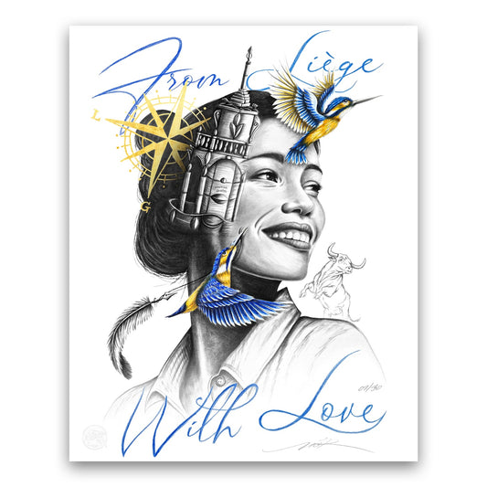 "From Liège with Love" - 30 copies - 50x40cm