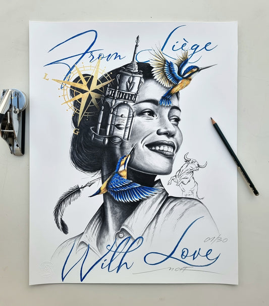 "From Liège with Love" - 30 copies - 50x40cm