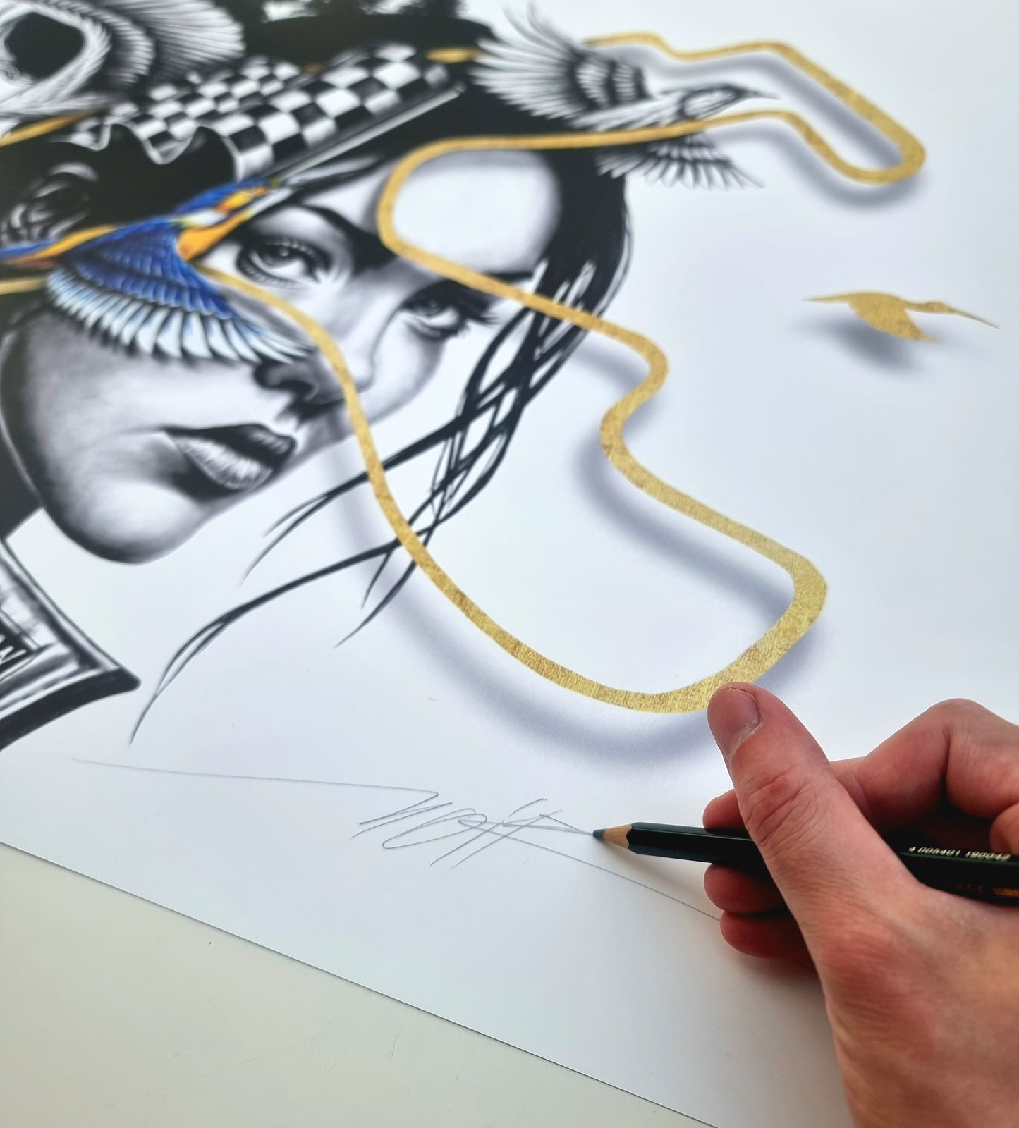 Eyes on the Track - 70x50cm - Poster Premium