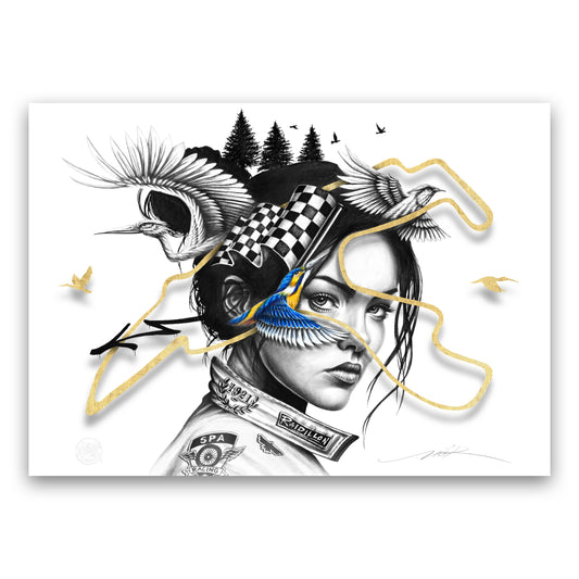 Eyes on the Track - 70x50cm - Poster Premium