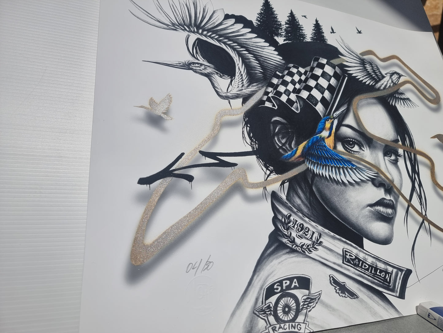 Eyes on the Track — Fine Art 50×40 cm | Édition Collector