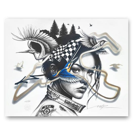 Eyes on the Track — Fine Art 50×40 cm | Édition Collector
