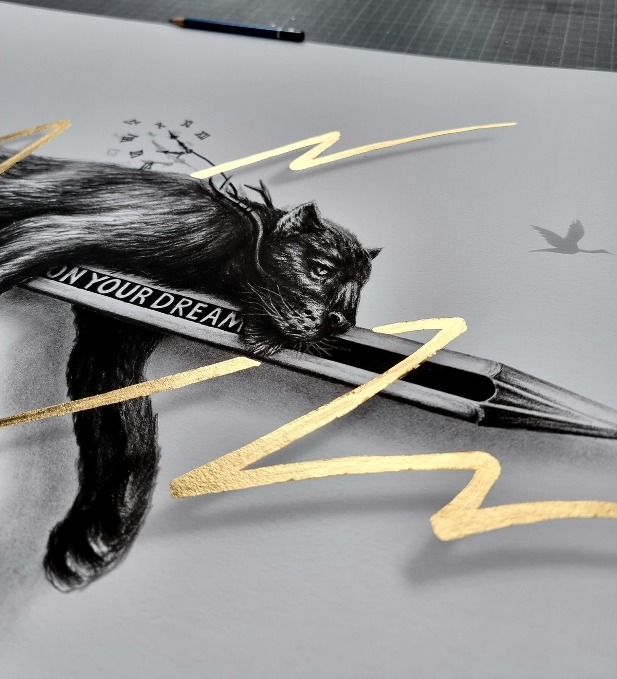"Don't sleep on your dream 2" - ed. of 30 - 70x50cm