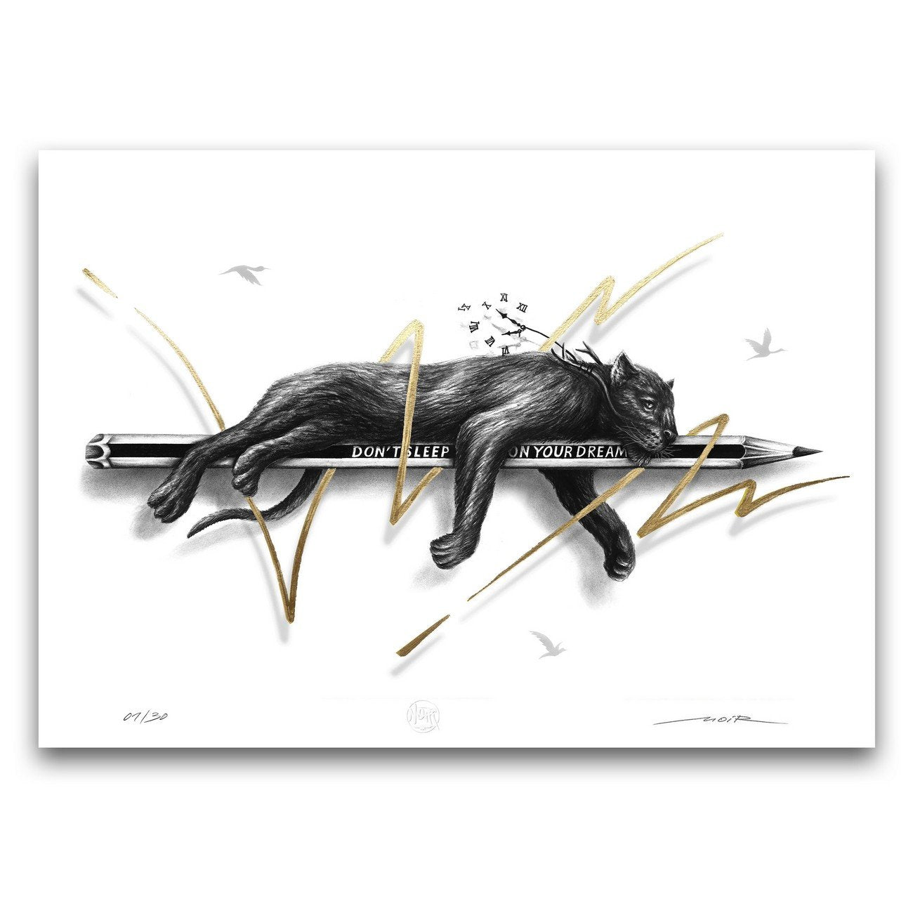 "Don't sleep on your dream 2" - ed. of 30 - 70x50cm