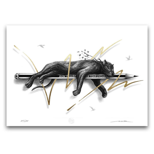 "Don't sleep on your dream 2" - ed. of 30 - 70x50cm