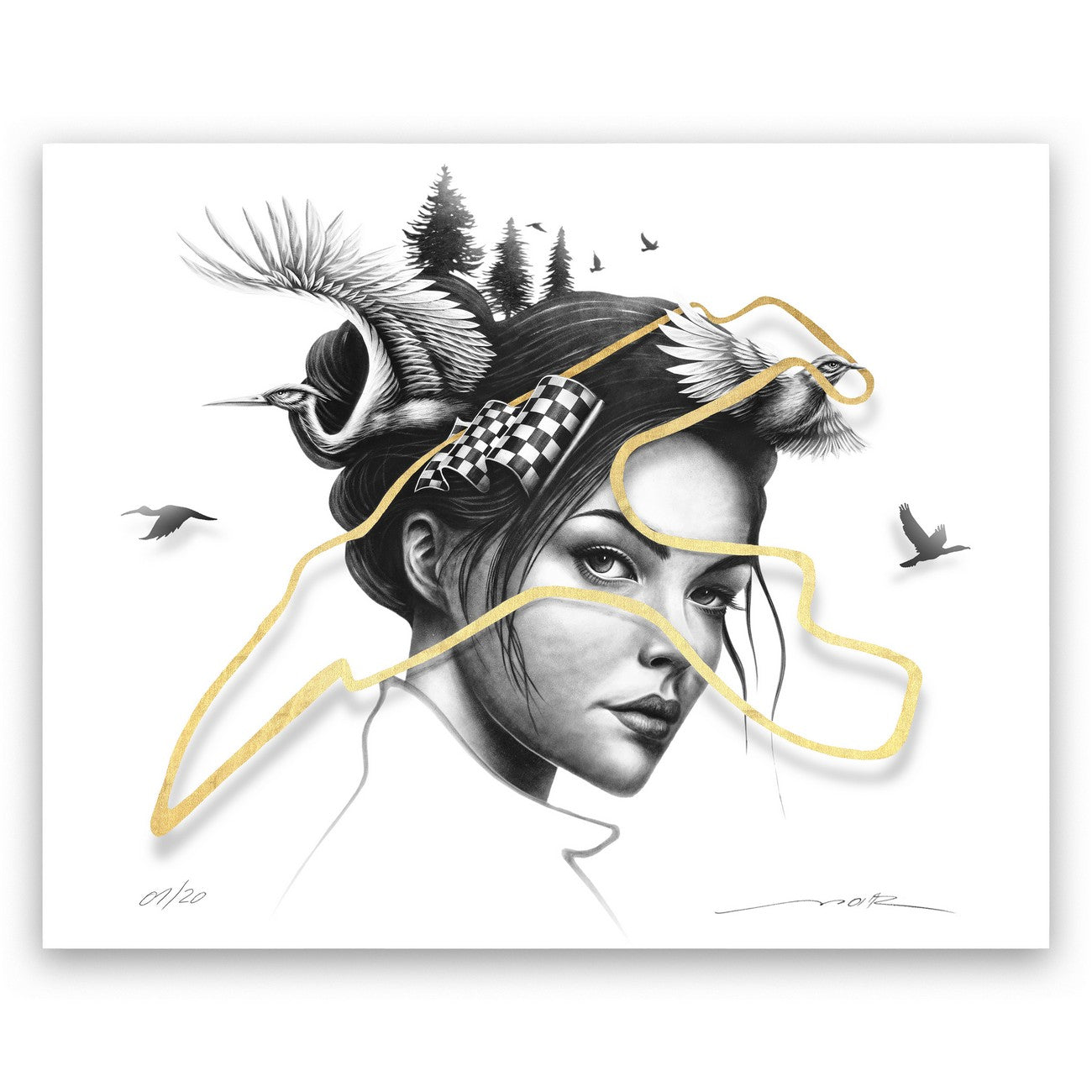 "The Finish Line" - ed. of 20 - 50x40cm