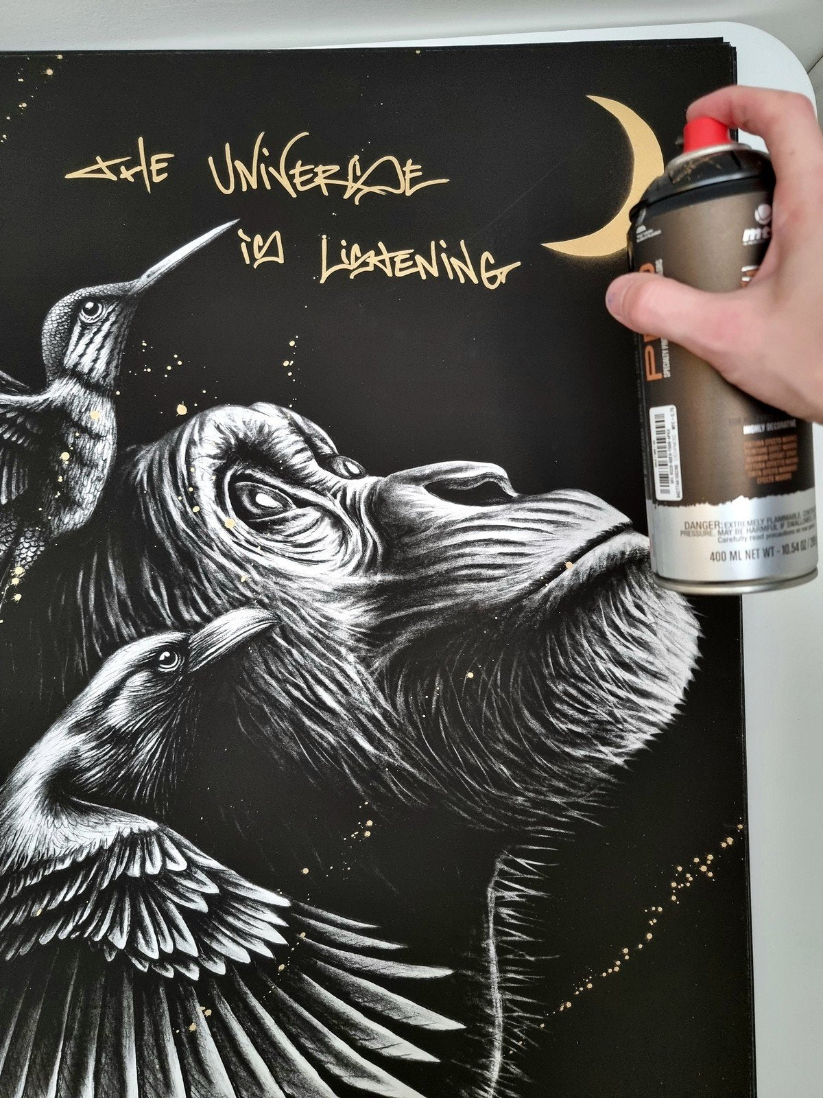 "The Universe is Listening" - ed. of 30 - 70x50cm